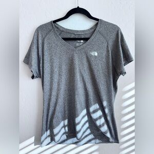 The North Face Women's Heather Gray V-Neck Tee